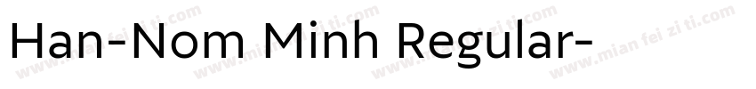 Han-Nom Minh Regular字体转换